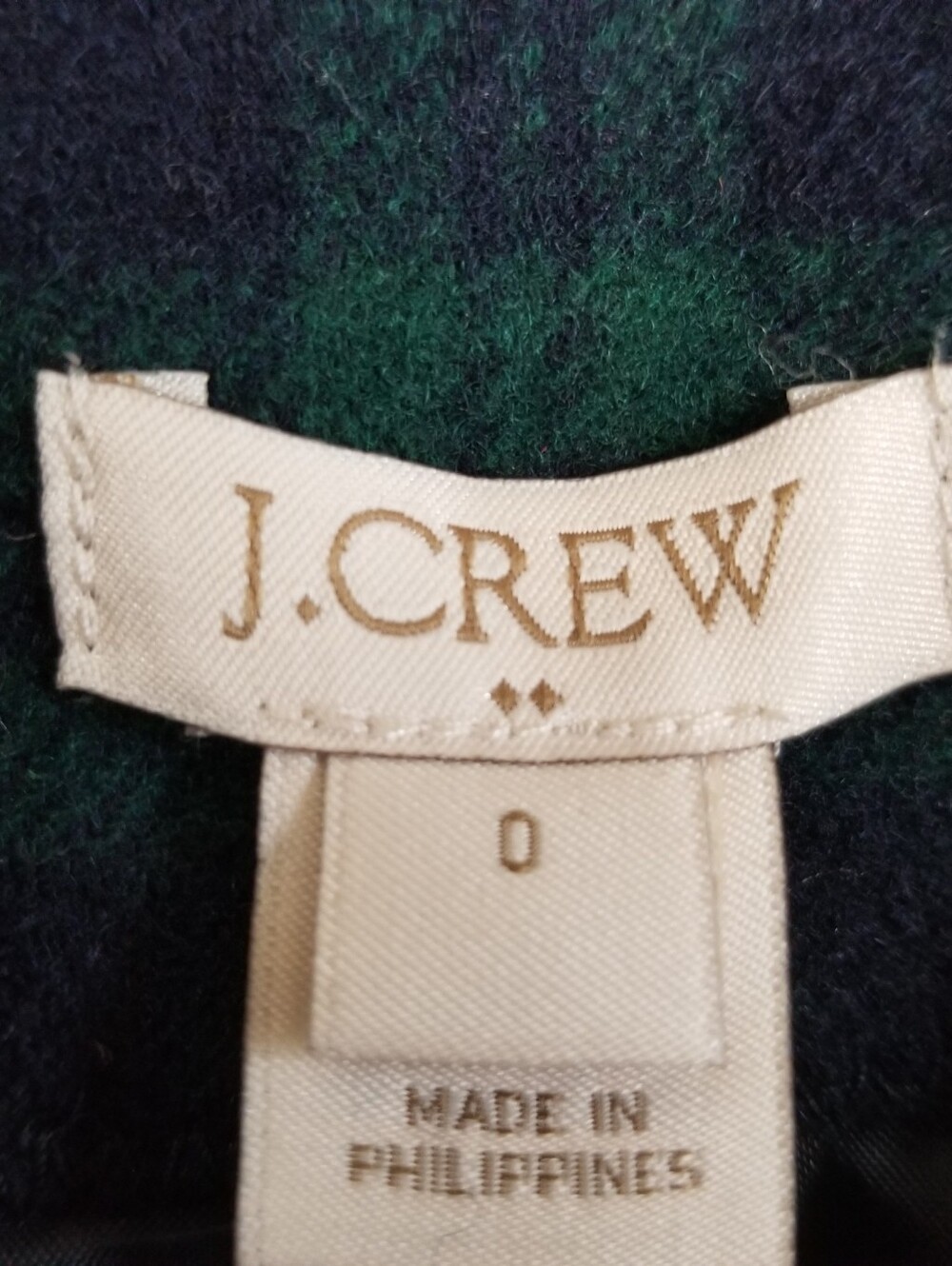 J Crew Wool Blend Plaid Schoolboy Blazer Size 0 NWT - Picture 9 of 9